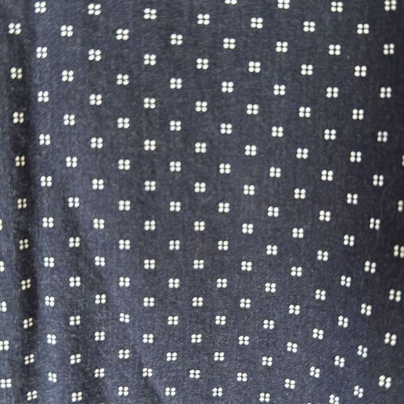 Express- Soft wash navy and white long sleeve button up dress shirt- Size XXL - Picture 4 of 6